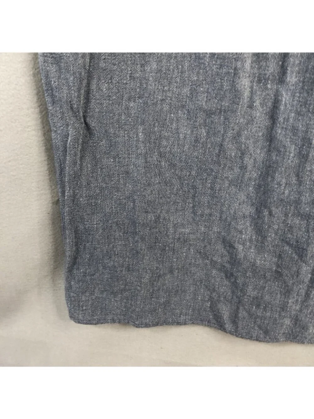 Loom Dress Womens One Size Blue  100% Linen Lagenlook Beachy Minimalist Boho